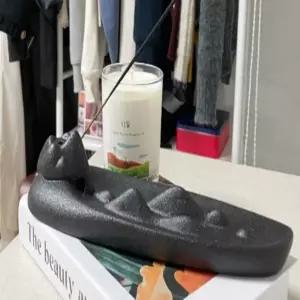 향꽂이받침대 피우는홀더프레임 스틱트레이 엔틱아개낀산 세라믹 잿커버 26X8CM