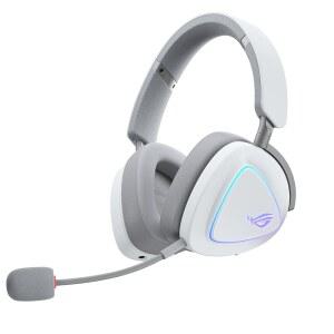 탈착식 마이크 U2013 트라이 모드(BT, 2.4GHZ, 무선 헤드셋 배터리, 티타늄 델타 3.5MM), II ASUS 드라이버, PC, PS5, 흰색 110시간 모바일용 PS4, ROG - 스위치, XBOX, 게이밍 경량, 도금 50MM