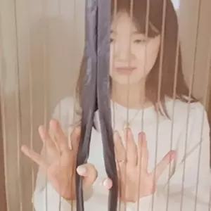 식당조리구분망 벌레차단방지막 모기파리방충망 자석탈부착문 찍찍이갈색프레임 100X210CM