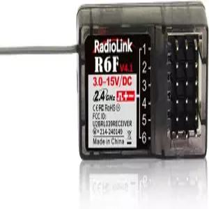 차량/보트 표면 리모컨 RC6GS V3/RC8X/T12D/T16D/T8S/T8FB를 위한 라디오링크 2.4Ghz R6F 6채널 수신기