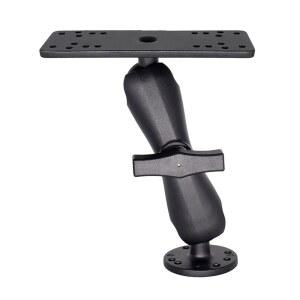 WINDFRD 알루미늄 어군 탐지기 마운트, 3.8CM(1.5인치) GARMIN, 액세서리, 해양 / 보트 /카약 LOWRANCE, 호환 사이즈 미디엄 /낚시용 파인더 볼, C /깊이 전자 암 HUMMINBIRD와 카약