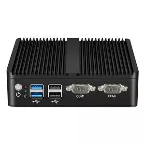 팬리스 미니 PC IPC 인텔 J1900 J2900 i5-5200U 2개 이더넷 포트 COM DB9 HDMI VGA mPICE 확장 WiFi 4G LTE