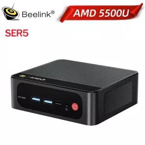 비링크 AMD 라이젠5 5500U SER5 미니 PC DDR4 16GB 램 500GB SSD 최대 6800H 6800U 32G 1T 타입-C 4K 윈도