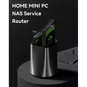 AMD R7 5825U/Inter N100/N150 듀얼 네트워크 디스플레이 홈 미니 PC 지원 Win10 NAS 시스템 WiFi6 Pfense