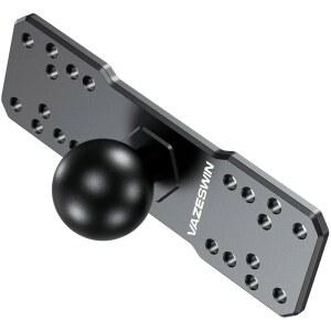 VAZESWIN 3.8CM(1.5인치) 볼 알루미늄 합금 어군 HUMMINBIRD, 해양 C RAYMARINE용 범용 RAM 마운트 플레이트, LOWRANCE, 사이즈 더블 장착 적합, GARMIN, 소켓 탐지기 암 전자 마운트에 SCOTTY