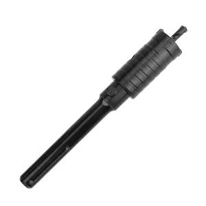 32mm / 1-1/4인치 콘크리트 홀 톱 160mm SDS Max Connecting Rod 포함 시멘트 벽돌 벽석용 검은색