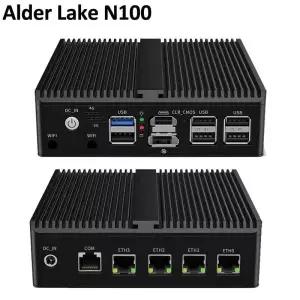 인텔 셀러론 J6412 / N150 소프트 라우터 팬리스 미니 PC 4x i226 2.5G LAN HD DP pfSense 4G/5G 방화벽 장
