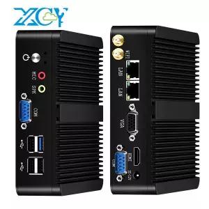 XCY 팬리스 미니 PC Intel Celeron J1900 쿼드 코어 2.0GHz 2x RS232 LAN Windows 10 Linux 임베디드 IoT