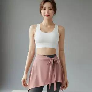 [라일리여성의류] Rly 폴리에스터 여성 랩 스커트 트레이닝 데일리랩 스