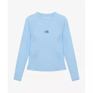 [노스페이스]여름의류 물놀이 NT7TS31B 여성 에센셜 긴팔 래쉬가드 PASTEL BLUE 731B 6113