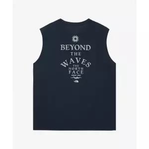 [노스페이스]매장정품 여름의류 물놀이 NT7VS02B 서프 래쉬가드 슬리브리스 NAVY 702B