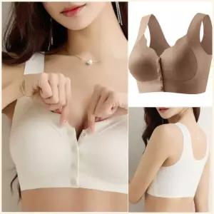 앞버튼 앞후크 브라렛 뽕브라 심리스 수유 밀착 볼륨