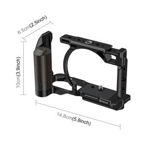 니콘 Nikon ZR용 PULUZ 우드 핸들 메탈 카메라 케이지 확장 프레임 알루미늄 합금