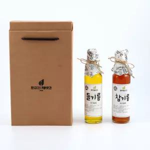 [25적용필수]100 참기름 들기름 선물세트 180ml