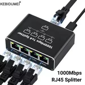 000M Rj45 분배기 기가비트 이더넷 어댑터 인터넷 네트워크 케이블 익스텐더 PC TV 박스 라우터 공유기 용