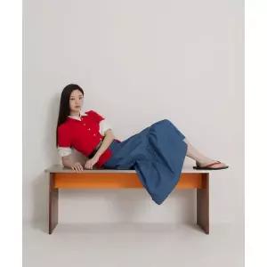 빈폴 레이디스 BEANPOLE LADIES 수피마 코튼 피케 풀오픈 카디건 레드 BF6542C016 1109138