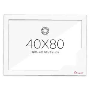 보석십자수 액자 패브릭형 화이트 40x80 우드 고급형abc553