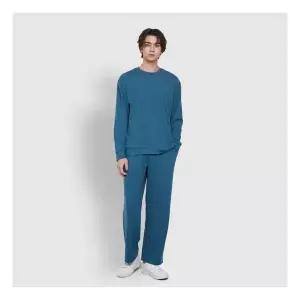 JAJU/자주 남 코지 라이트 라운지 티셔츠 틸블루 298256