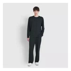 JAJU/자주 남 코지 라이트 라운지 티셔츠 챠콜 298255