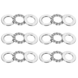PATIKIL 51103 스러스트 볼 베어링 17x30x9mm 6개 크롬강 GCR15 미니어처 싱글 로우 롤러 컨베이어 시스템