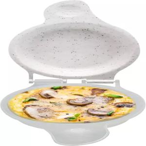 굿 리빙 전자레인지 머핀 팬 - 퀵 1분 아침 샌드위치 메이커 논스틱 BPA 프리