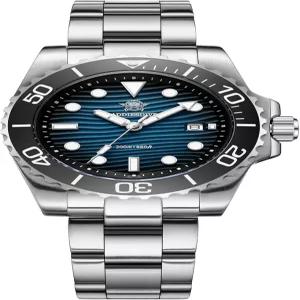 ADDIESDIVE 41mm 남성 다이버 시계 200M 방수 BGW9 발광 날짜 표시 읽기 쉬운 스테인리스 스틸