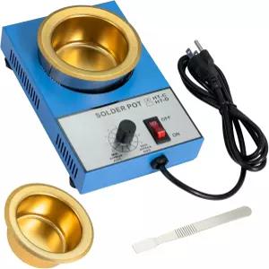 전기 납땜용 솔더 포트 250W 110V 용융 다양한 금속에는 용접 및 욕조용 2개의 스크레이퍼 1개가