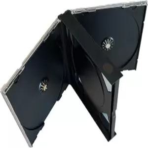 미디어팩4올 24mm 통통 더블 주얼 케이스 2 용량 CD/DVD/게임 스토리지용 블랙