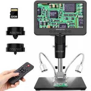 Andonstar AD246S-M HDMI 디지털 현미경 2000x 성인용 3 렌즈 2160P UHD 비디오 기록 전자 수리용 7인치