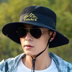 남성 메쉬 정글모 사파리모자