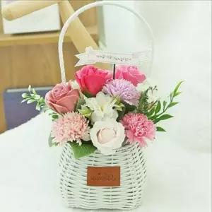 식물화분 선물 바구니 비누 스승의날 카네이션 선물용