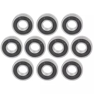 KABOBEARING 10개 698-2RS 이중 고무 씰 베어링 8x19x6mm ABEC-5 Z3V3 고속 밀폐 미니어처