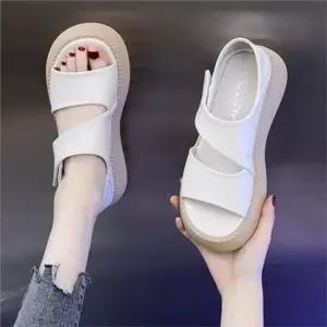 여성 통굽 샌들 통굽 샌들 두꺼운 스트랩 키높이 여름 슬라이드 미끄럼 논슬립 크로스