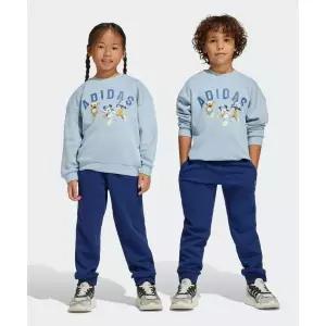 매장정품 ADIDAS 아디다스 KIDS X 디즈니 미키마우스 스웨트셔츠 조거 세트 - 블루 JN6100 1772675