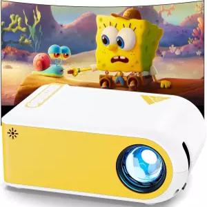 KSAN 미니 프로젝터 WiFi 및 블루투스를 지원하는 내장 스피커를 갖춘 1080P 영화 스마트폰 HDMI USB AV