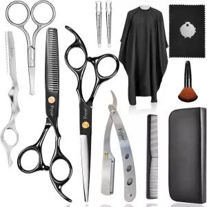 헤어 커팅 가위 이발기 키트 Fcysy Capas De Barbero 전문가용 모발 가늘기 헤어컷 블렌딩 남성용 눈썹