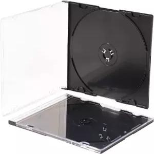 맥스텍 울트라 씬 5.2mm 슬림 클리어 CD 주얼 케이스 내장 검은색 트레이 20팩.