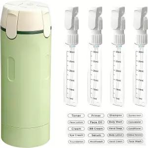 4 in 1 여행용 병 여행 디스펜서 리필 가능 샴푸 샤워 젤 캠핑 및 헬스장 보관용 4팩 30ML