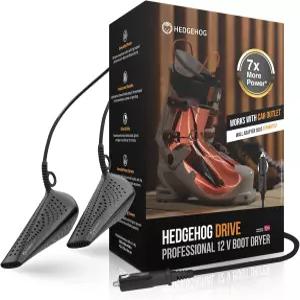 Hedgehog DRIVE 휴대용 신발 건조기 듀얼 12V AC/DC 전원이 있는 작업용 부츠 컴팩트 스키 80W 열 15분에서