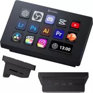 ULANZI D200H 7-in-1 허브 덱 스튜디오 스트림 컨트롤러 바로가기 키보드 LCD 사용자 지정 가능 매크로 키