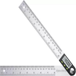 네오텍 디지털 앵글 파인더 자 8인치/200mm 스테인리스 스틸 프로젝터 데이터 홀드 기능 및 제로링 리셋