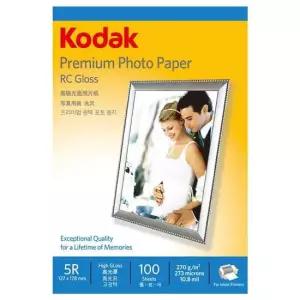 사진인화지 코닥 포토용지 고광택 사진용지 5x7 270g RC (100매) (5740