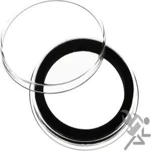 10 에어타이트 38mm 블랙 링 코인 홀더 캡슐 미국 은화 및 기념품 1온스