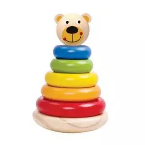혜명몰 투키토이 곰쌓기놀이 7pcs(TKF004) 링스태킹 체육대회교구 링끼우기놀이 링쌓기게임 고리던지기게임