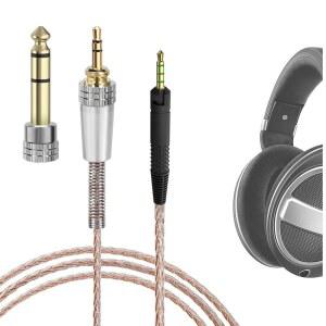 젠하이저 HD599 HD598 HD620S HD550 HD505 2.5MM ~ 3.5MM / 6.35MM 고해상도 오디오 파일 헤드폰 교체 코드와 호환되는 GEEKRIA 아폴로 케이블(6.5피트)