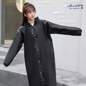 캠핑 등산 낚시 고급 EVA 코트 우비 블랙 다회용우비 캠핑우비 학생우비 (WAC924C)