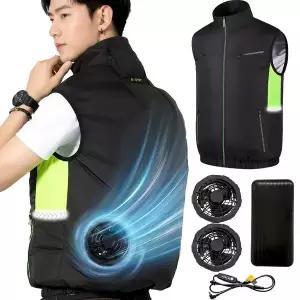 [26년 신상] 20000mAh 대용량 초경량 선풍기조끼 3단풍량 냉풍 쿨링조끼 골프 등산 낚시 작업용 필수템