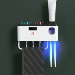 태양광 충전 무선 칫솔 살균기 양치컵 세트 관리기 UV UV자외선