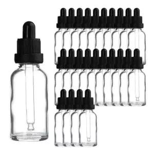 DIY 블랙 잠금캡 스포이드 투명 공병 향수용기 30ml 25개