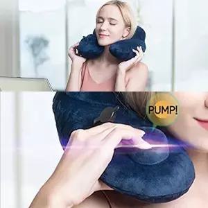 고품질 에어펌프 목쿠션 여행용 차량용 목베게 에어 목베개 에어목쿠션 W579CE6